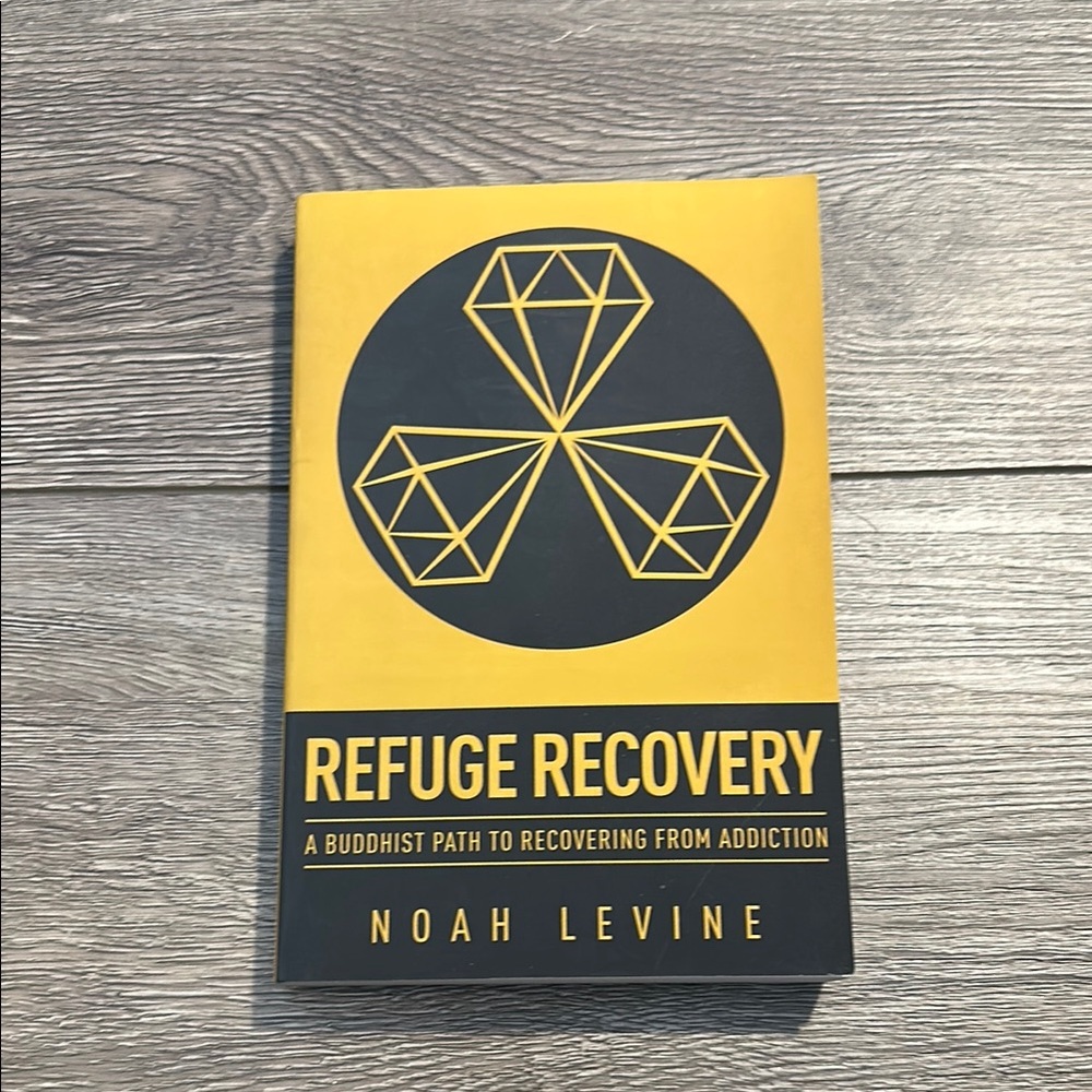 Refuge Recovery Book in Yellow and Black